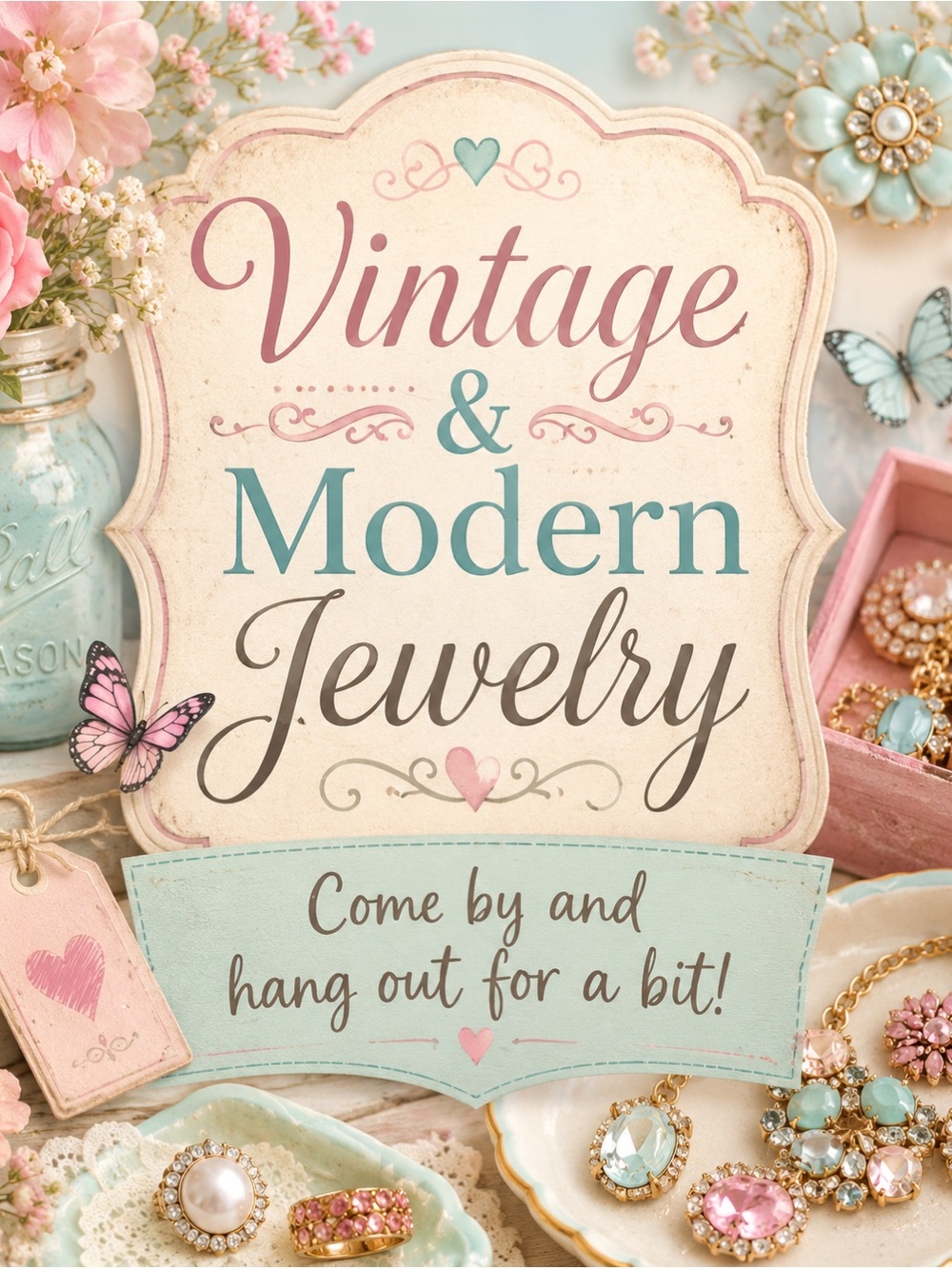 Live jewelry show 
Vintage and Modern